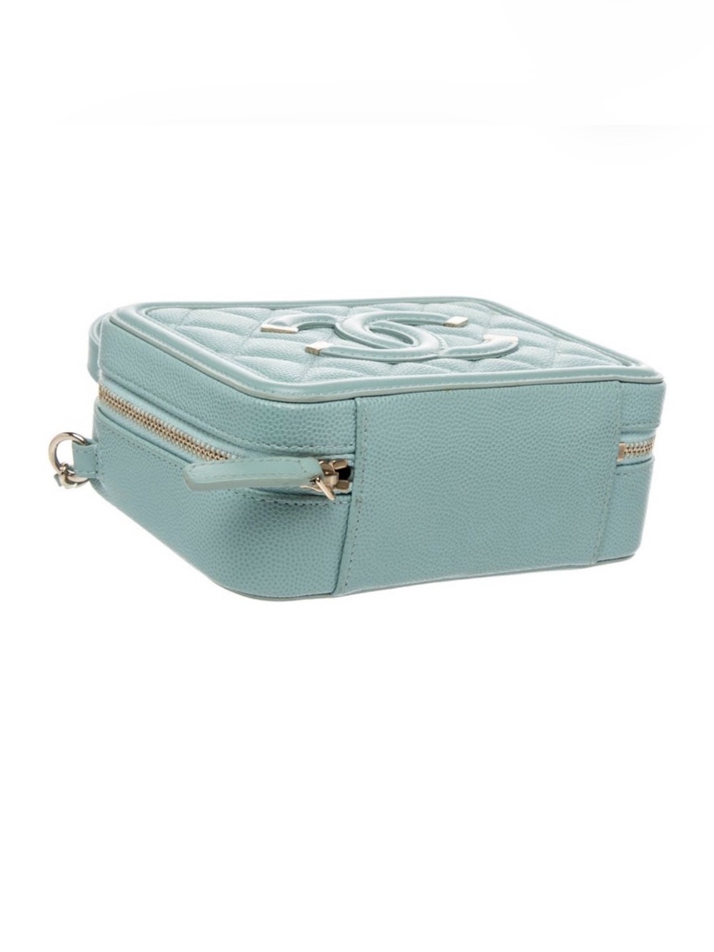 Chanel small teal filigree vanity crossbody bag - Picture 15 of 16